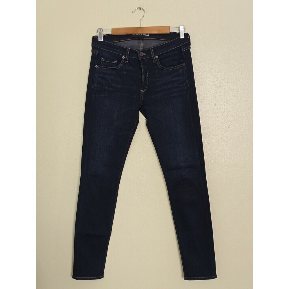 Veronica Beard Brooke 8.5" Skinny Jeans Women 27 Blue Mid Rise Dark Wash